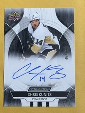 2025-26 UD Engrained Icons Ebony Auto Chris Kunitz CA-CK Auto 45/49