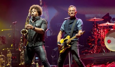 Bruce Springsteen Cardiff Live Sax Band Stage Refrigerator MAGNET 2x3