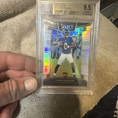 Lamar Jackson 2018 select silver rookie bgs 9.5 #70