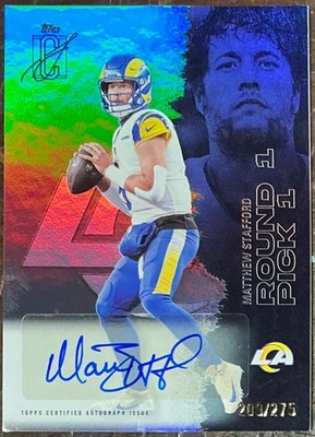 2025 Topps Signature Matthew Stafford Auto /275 #32 Rams SP