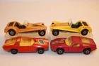 Four (4) Vintage 1971-1972 Matchbox Cars LOTUS / MASERATI / VAUXHALL GUILDSMAN