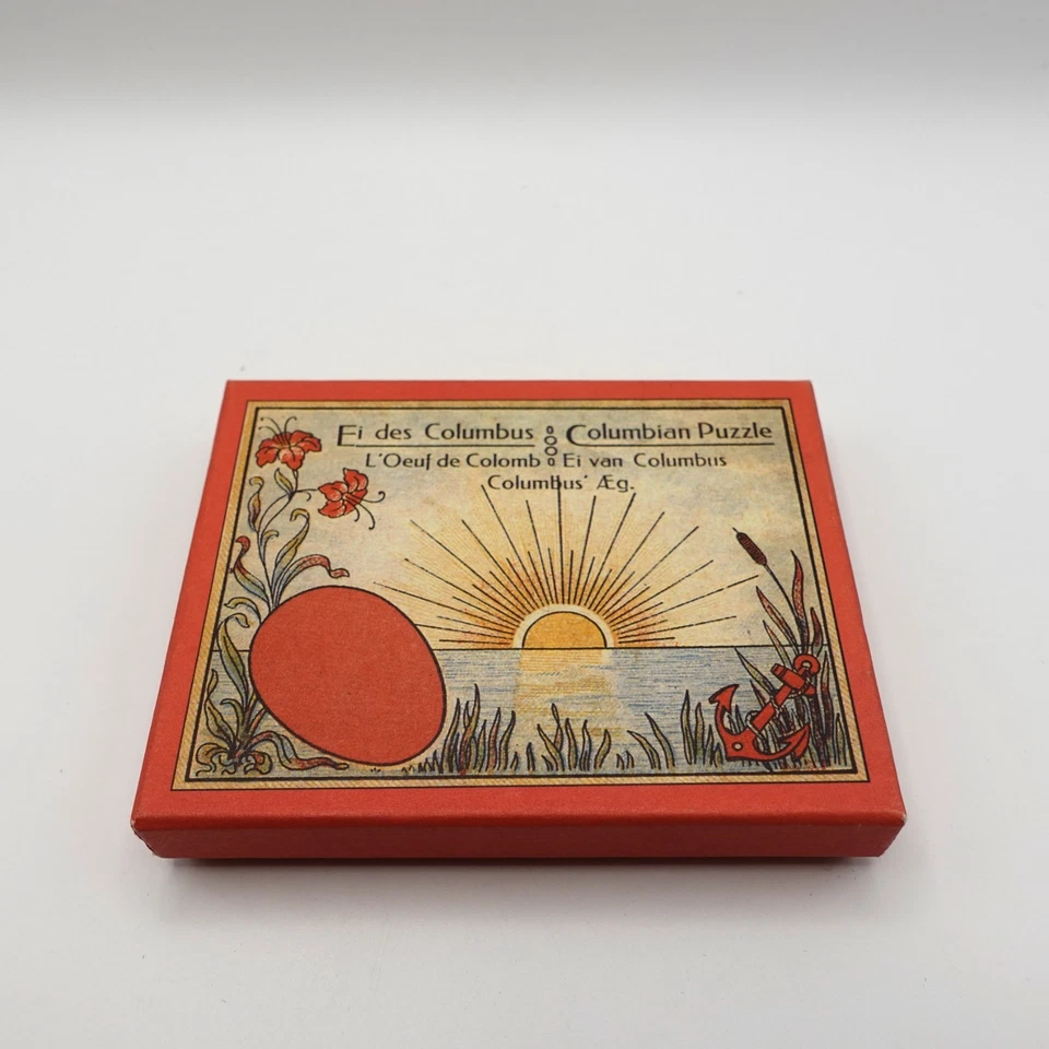 Egg Tangram Puzzle Vintage German "Egg of Columbus" Geometric Shape Game - Image 2 of 4