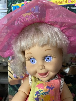 Vtg 1990 Baby Face Doll  So Delightful Dee Dee  13  By Galoob w Outfit & Box
