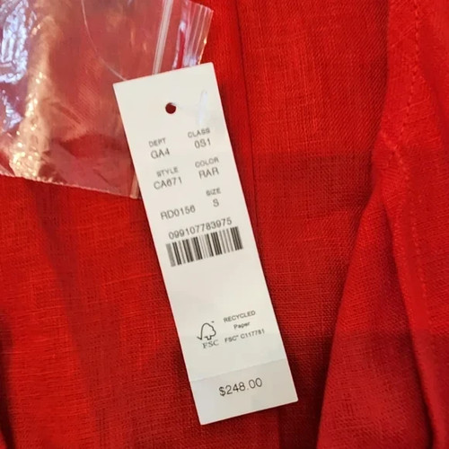 J.Crew Seamed linen dress with removable belt S - Picture 6 of 8