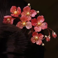 Chinese Style Hanfu Tassel Hair Pin Liuli Hair Stick Classical Hair Accessory