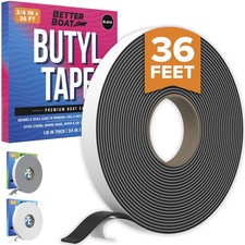 Butyl Tape, RV and Window Seal Kit, Black Double-Sided Putty Tape, 1/8" x 3/4...