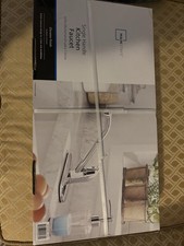 Mainstays Single Handle Kitchen Faucet Chrome 8-Inch Centerset Lead Free 3-Hole