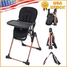 3-in-1 Portable Collapsible High Chair W/ Removable Tray for Babies  Toddlers