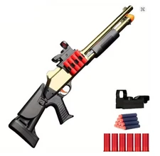 Soft Bullet Toy Gun Shotgun Shell Ejection Long Range Shooting Distance