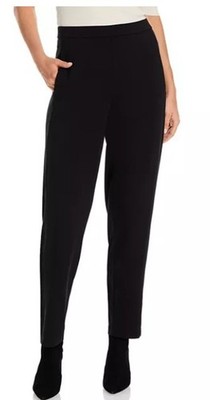 Eileen Fisher Tencel Jersey Tapered Leg Slouch Ankle Pants Size XXS in Black