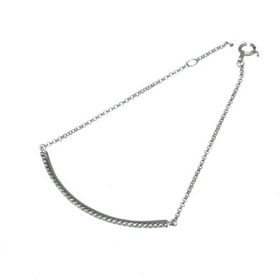 Ponte Vecchio Bar Diamond Bracelet White Gold (18K) Diamond Charm ... BF588417
