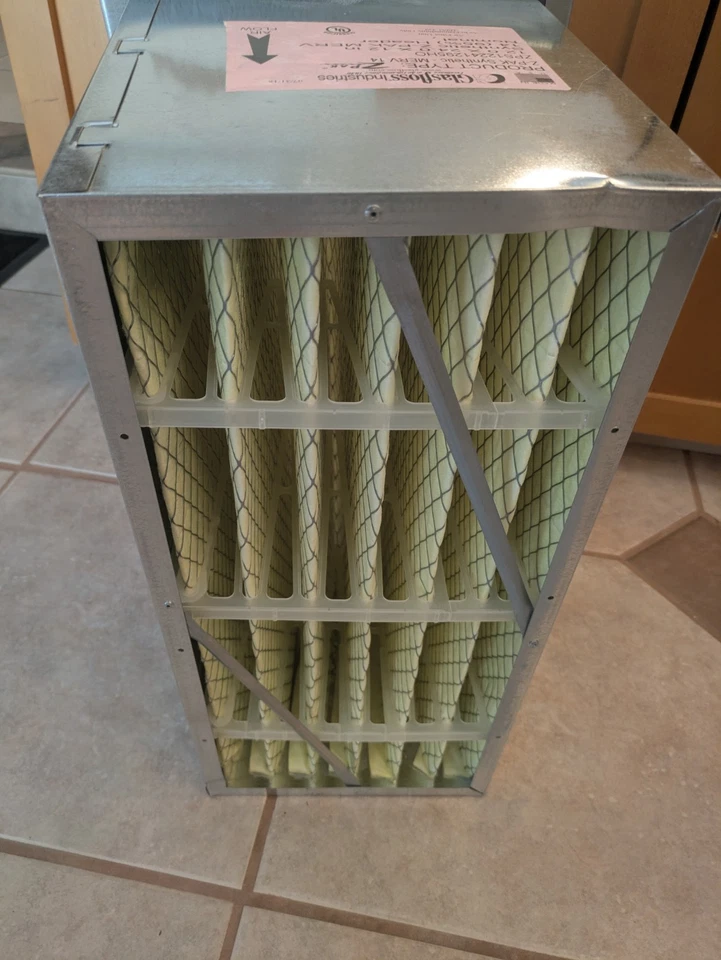 Cantidad 2 Cabezal MERV 14 Estilo 12X24X12" Sintético Z-PAK MERV 14 Cabezal Nominal 95% Foto 3 de 4