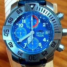 Orologio Uomo SECTOR Diving Team 1000 Cronografo Automatico Quadrante Blu di JP
