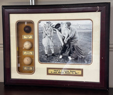 National Golf Classics Three Stooges Golf Ball Framed Memorabilia