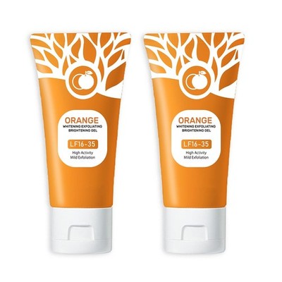Ezyuanchly Orange Exfoliating Gel, Moisturizer Face Body Scrub Gel,Deep Clean...