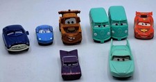 Mixed Lot Of 8 2006 Disney's Pixar's Cars - Mater. Mcqueen, Doc, Sally