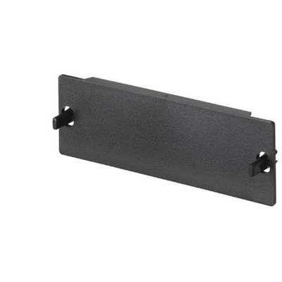 10pk - Panduit FAPB Blank Front Loading Adapter Panel Plastic Black
