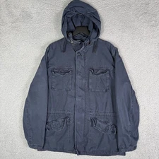 Vintage Men’s Gap Military Cargo Jacket Size Large Navy Multi Pocket Paratrooper