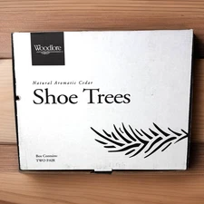 Woodlore Aromatic Cedar Shoe Trees Stretchers Lg USA Made #50204 (2 Pair) NIB