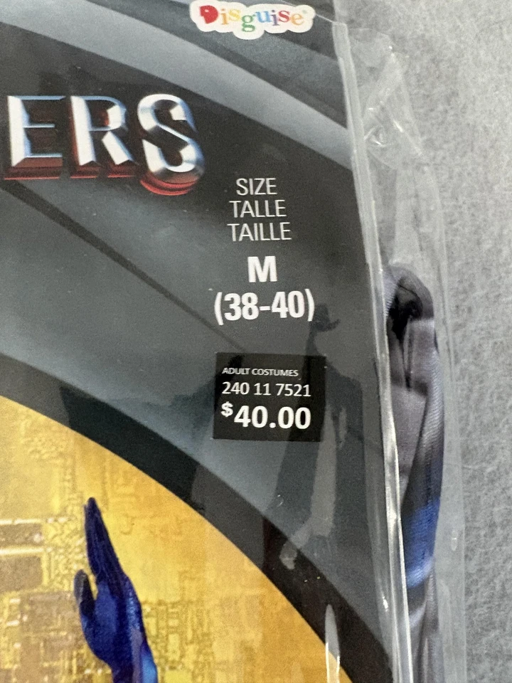 Power Rangers Blue Ranger Costume Adult Mens M 38-40 Disguise Cosplay Halloween - Image 2 of 4