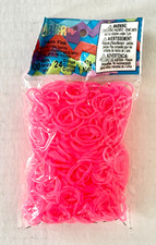 Rainbow Loom   Rubber Bands Neon Pink 600 Cou...