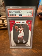 Patrick Williams 2020-21 Panini NBA Hoops Rookie Card #228 PSA 10 Bulls. rookie card picture