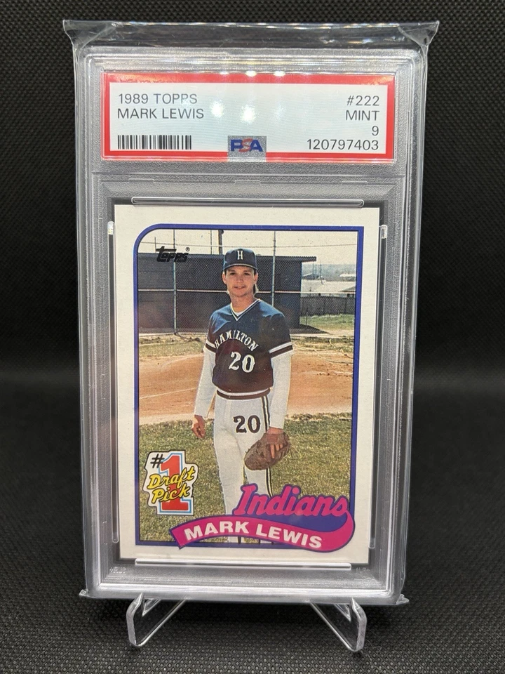 1989 Topps #222 Mark Lewis PSA 9 - Bild 1 von 2