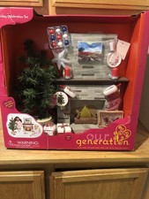 Our Generation Holiday Celebration Set Christmas Tree Accessories For 18"Doll