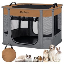 Portable and Foldable Cat Playpen Dog Playpen Small Animal Playepn with Water...