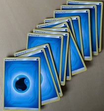 pokemon sun and moon 12 basic water energy cards LP