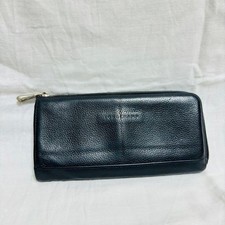 LONGCHAMP Long Wallet Black Leather
