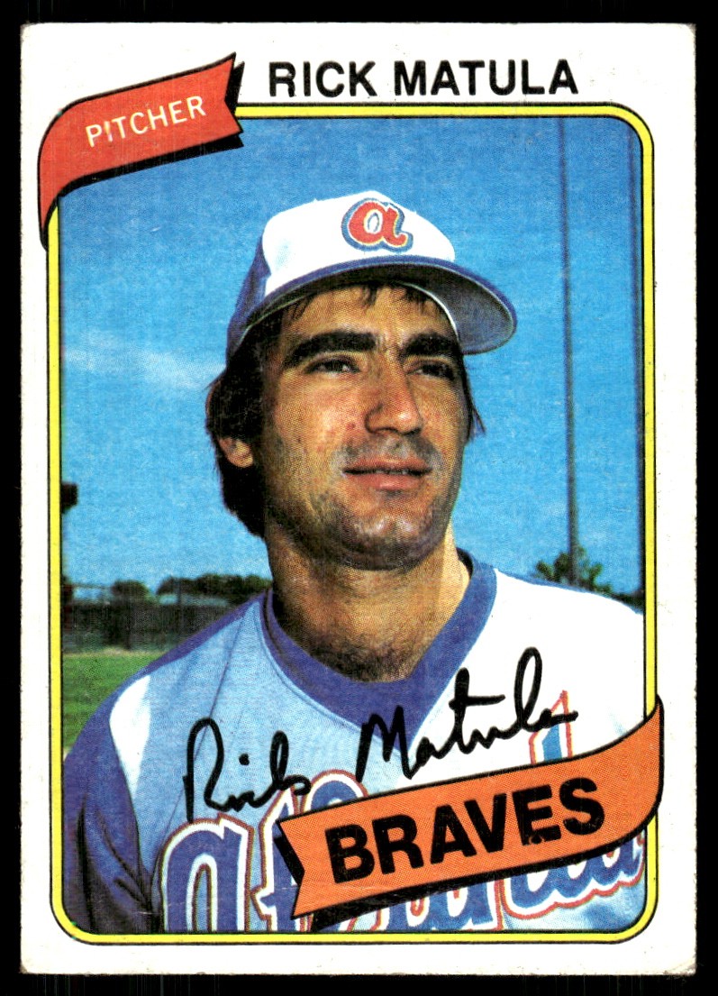 Rick Matula 1980 Topps #596 Braves FREE SHIPPING StackedPacks