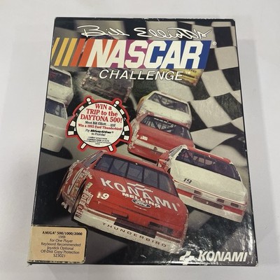 Bill Elliott NASCAR Challenge   Commodore Amiga   Complete w/All Manuals Discs