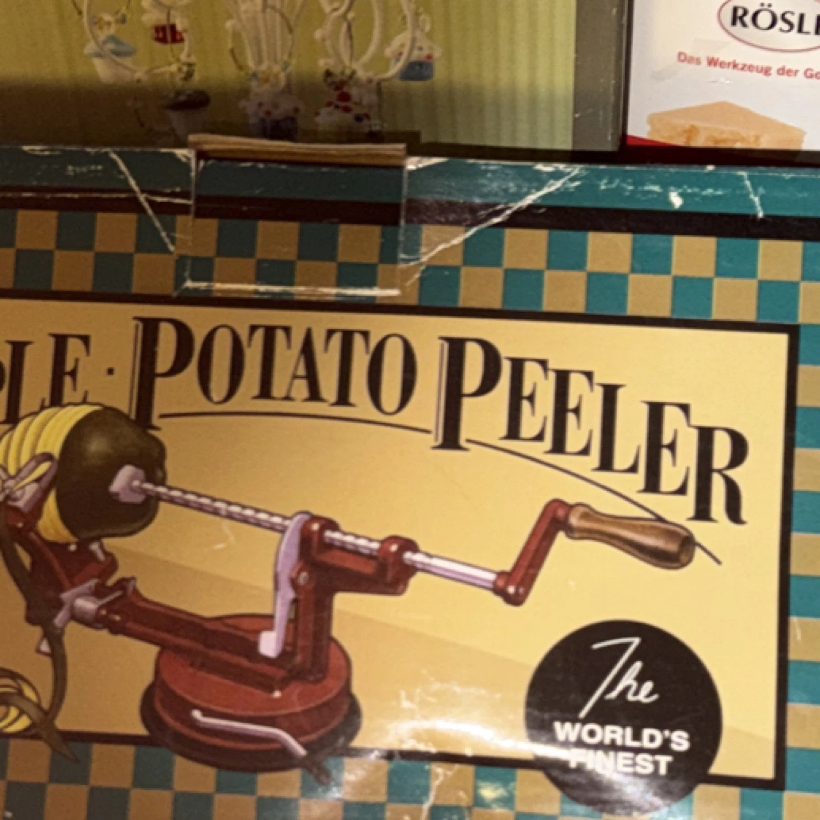 Red Metal Apple Potato Peeler Corer Slicer Kitchen Tool
Opens in a new window or tab