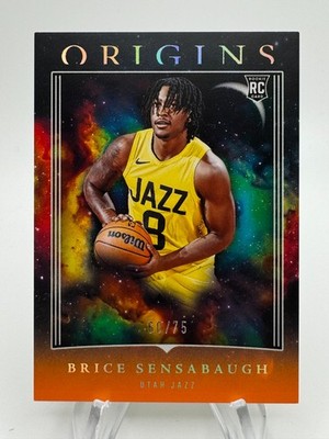 2023-24 Origins Basketball BRICE SENSABAUGH Orange Prizm Rookie /75 #60 Jazz