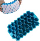 Honeycomb Silicone Ice Cube Maker Without Lid Mould Flexible Easy Pop Out Trays