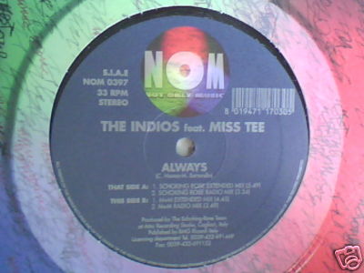 INDIOS feat. MISS TEE Always 12'' ITALO ZONE SEHR SELTEN