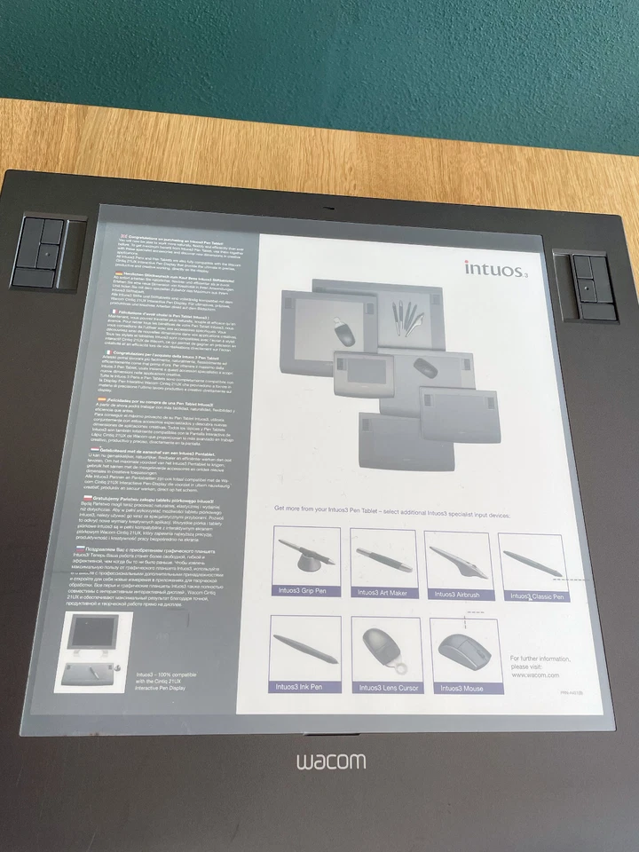 Grafiktablett Wacom Intuos 3 PTZ-1230/G(A) Graphic Tablet, ohne Zubehör - Bild 2 von 4