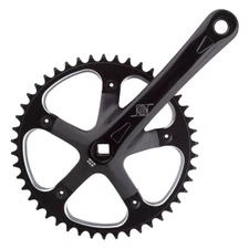 Origin8 Track Crankset 170mm Black 46T x 1/8" JIS Single Speed Fixed Gear Bike
