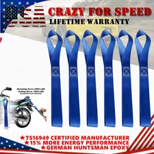 6 Pack 4500LBS Heavy Duty Motorcycle Dirt Bike Soft Loop Tie Down Straps Ratchet