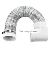 Cenipar Dryer Vent Hose-4 Inch Ducting Vent Hose 10 Feet With 2 Clamps SVT-90