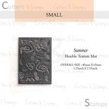 SUMMER Texture Mat for Polymer clay | Flexible Texture Stamp |