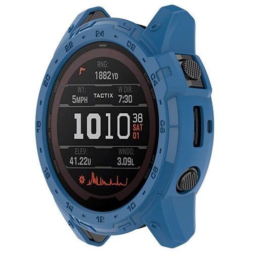 Case Cover For Garmin Tactix7 Enduro2 Rubber Half Wrap Protective TPU Protection - Picture 7 of 18