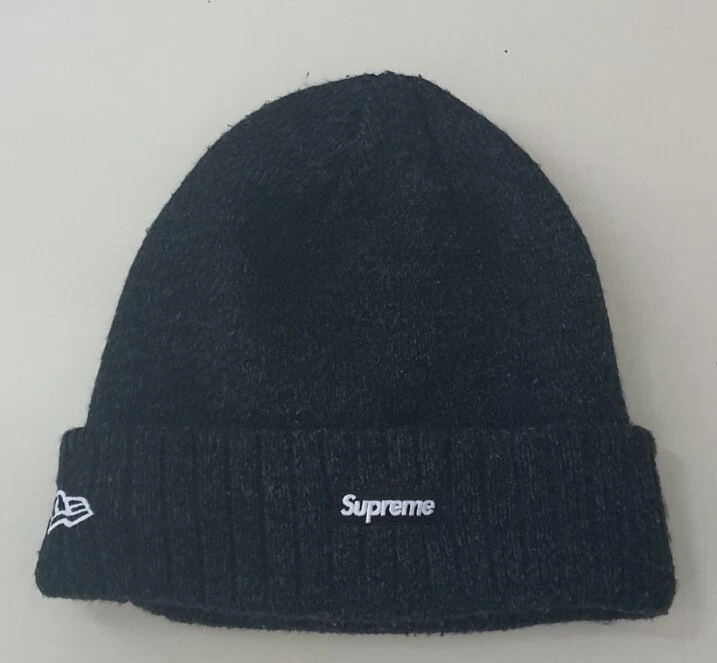 FW18 Supreme New Era Arc logo beanie black small box logo Hat