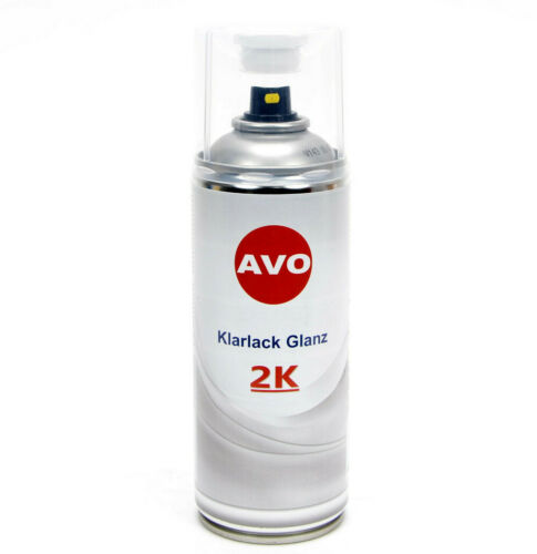 2K-Klarlack Lackspray hochglänzend 400ml benzinfester Autolack AVO E0002