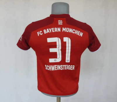 Bayern Munich Home Jersey #31 Schweinsteiger Adidas Red Shirt Size