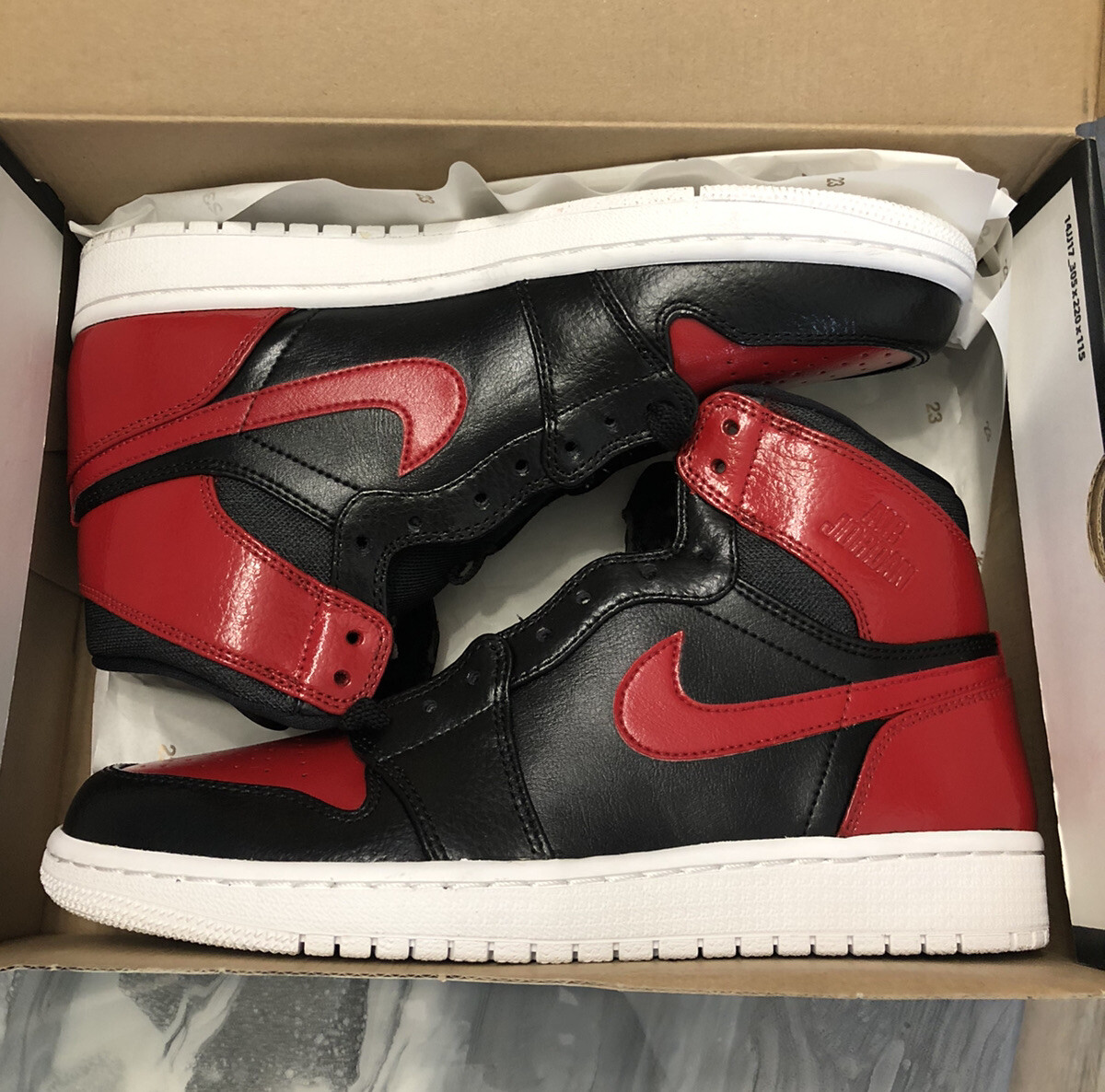 custom red and black jordans