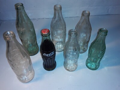Vintage Coke A Cola Bottles (7)
