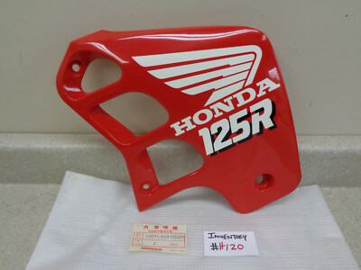 1989 Honda Cr125 Radiator Shroud Red Right Side 19071-kz4-000za