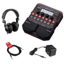 Zoom A1 Four Multi Effect Processor w/ Headphones, Adapter & Cable